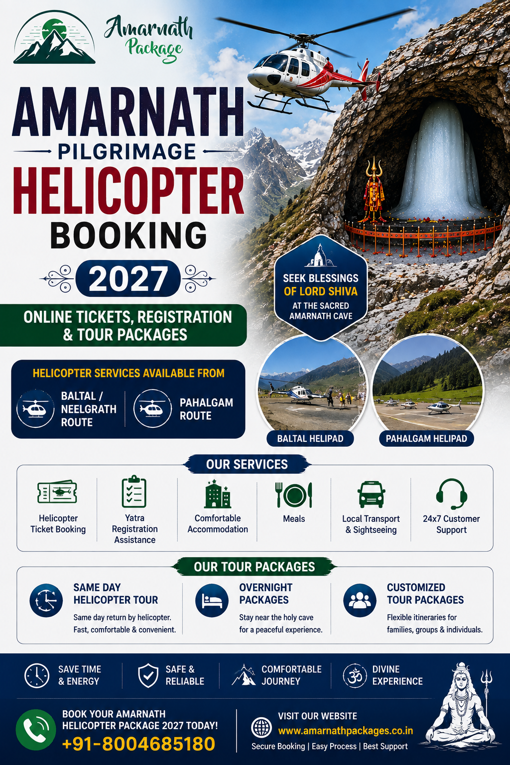 Amarnath Pilgrimage Helicopter Booking